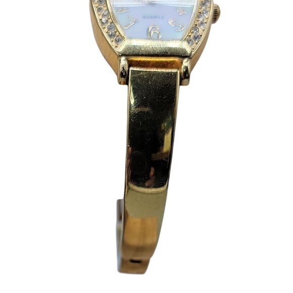 Peugeot Ladies Watch Quartz 21mm MOP Swarovski Crystal Dial 5.5" Gold Tone 7005 - Picture 8 of 12